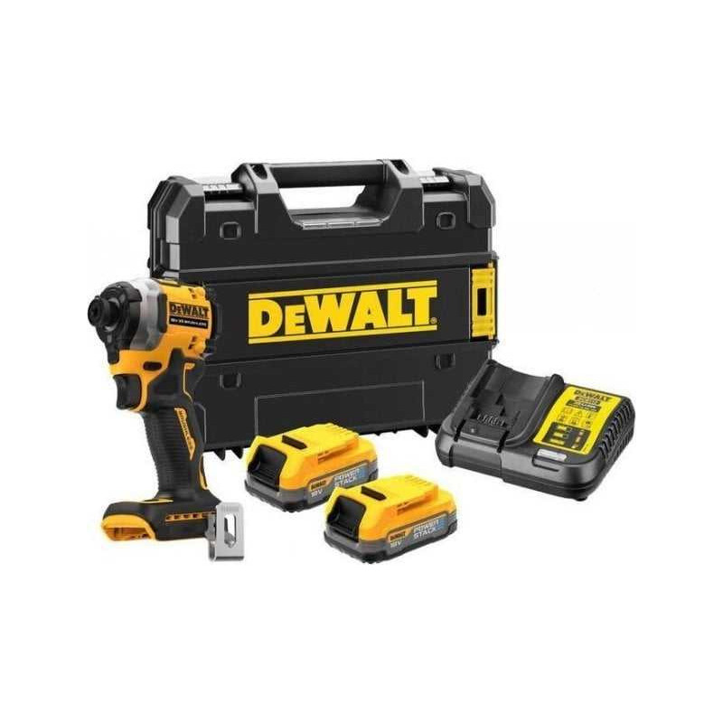 DeWALT Dewalt Akumuliatorinis smūginis veržliasukis DCF850E2T, 18V, 1/4 (geltona / juoda, 2x PO