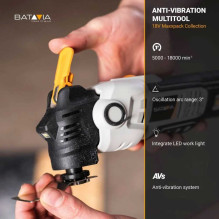 Batavia B.V. 18V Cordless Anti-Vibration Multitool (7064049) Batavia B.V. 18V Cordless Anti-Vibration Multitool (7064049)