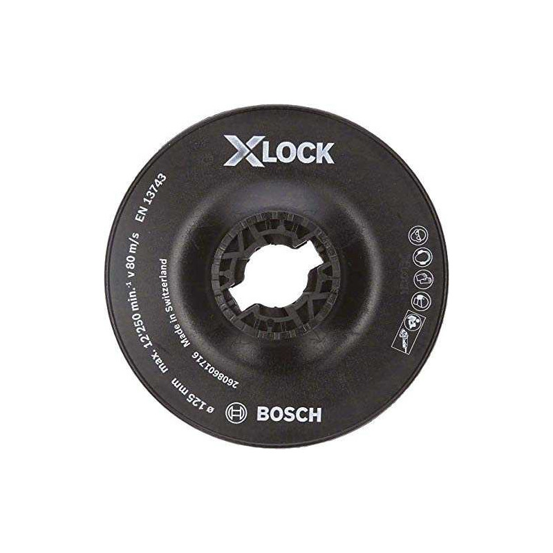 Bosch Powertools Bosch „X-LOCK“ šlifavimo padas, 125 mm kietas - 2608601716