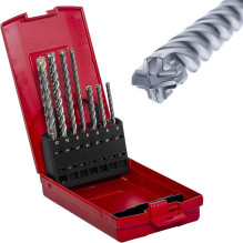 Fischer Fischer Smūginių grąžtų rinkinys „Quattric II“ rinkinys, SDS plus (5 dalių, 5-12mm )