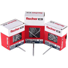 Fischer FISCHER medžio drožlių plokštės varžtas „Power-Fast II“ 6.0x140 įleidžiamas įdubimas (50 vnt.,