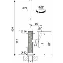 Franke Mythos Masterpiece J Pull Down Spray SS 115.0711.554
