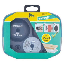 Wolfcraft Wolfcraft 3 skylių didinimo adapterių rinkinys, Wolfcraft Wolfcraft Wolfcraft 3 skylių didinimo adapterių rinkinys, Wolfcraft