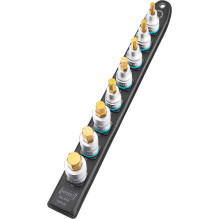 Hazet Hazet „SmartRail“ 1/2 colių galvučių rinkinys, šešiakampis, 8 vnt. (juodas, 6mm -