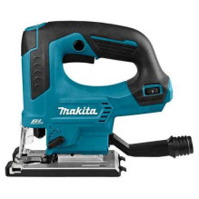 Makita Makita akumuliatorinis švytuoklinis siaurapjūklis JV103DZ, 12 voltų (mėlynas / juodas, be Makita Makita akumuliatorinis švytuoklinis siaurapjūklis JV103DZ, 12 voltų (mėlynas / juodas, be