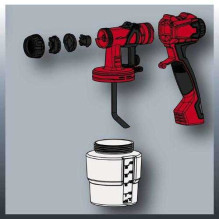 Einhell Einhell Paint spray system TC-SY 600 S, spray gun (red / black, 600 watt
