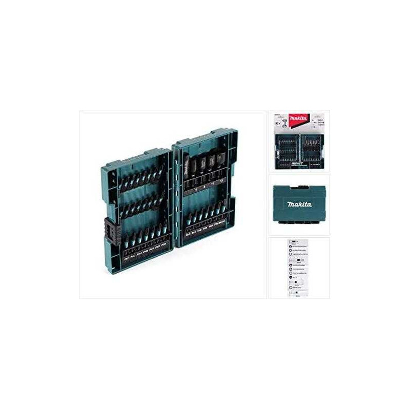 Makita antgalių rinkinys 35 vnt B-66880