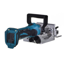 Makita Makita akumuliatorinis sausainių sujungiklis DPJ180Z, 18 voltų (mėlynas / juodas, be Makita Makita akumuliatorinis sausainių sujungiklis DPJ180Z, 18 voltų (mėlynas / juodas, be
