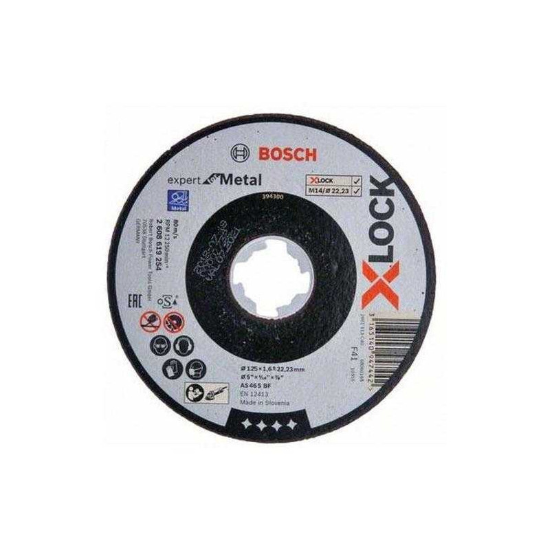 Bosch Bosch pjovimo diskas X-LOCK Expert nerūdijančio plieno + metalo Rapido tiesus 125m