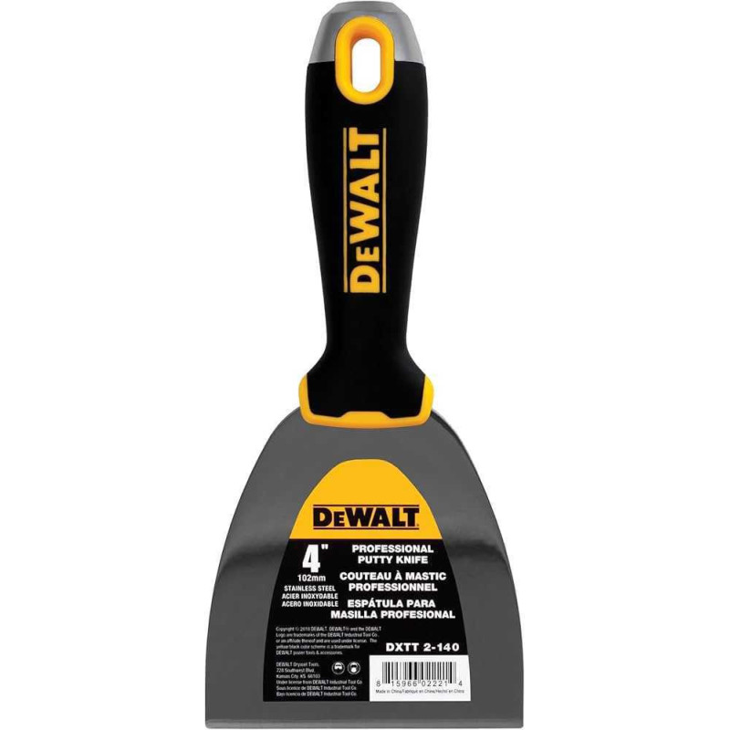 „DeWALT“ glaistymo peilis 4 colių (102 mm) su minkšta rankena