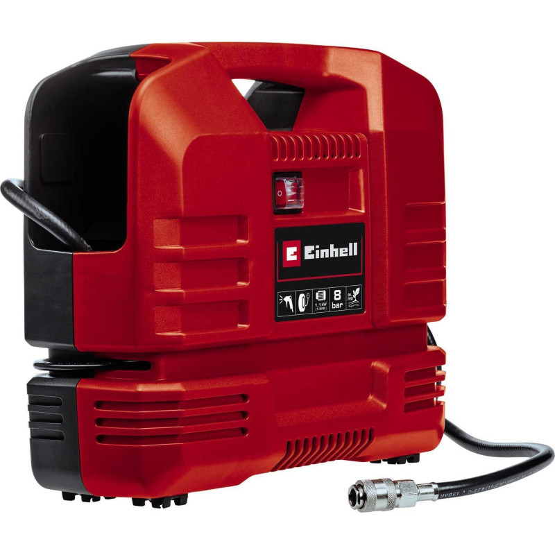 „Einhell“ lagamino kompresorius TC-AC 190 OF komplektas (raudonas / juodas, 1100 vatų,