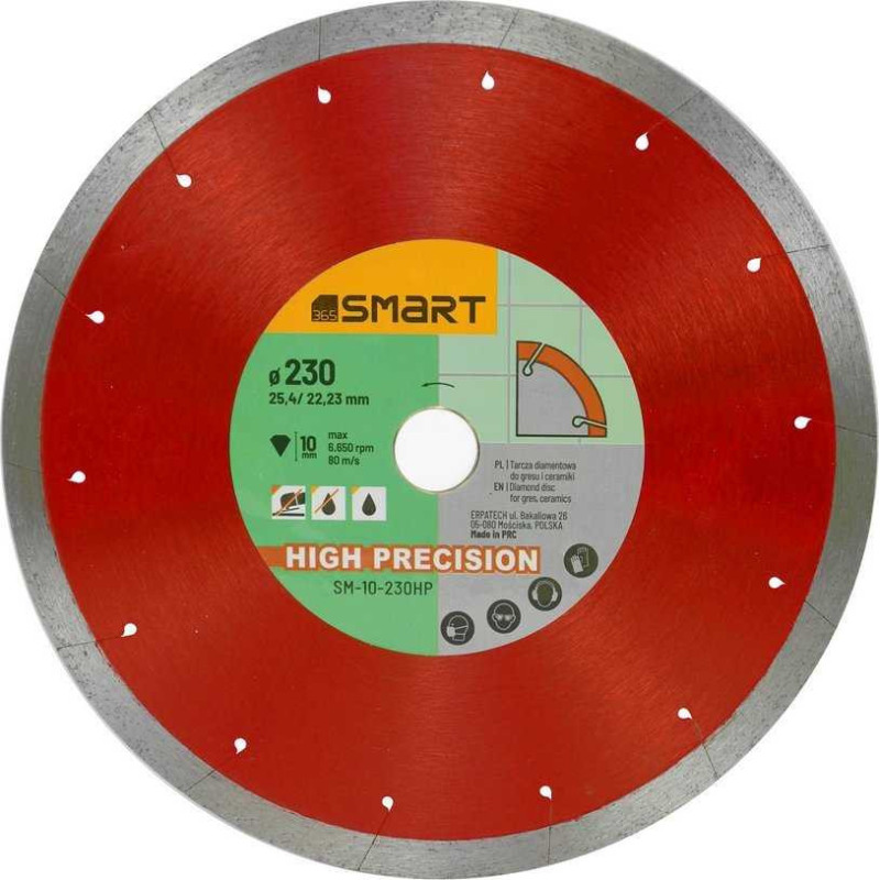 Smart Smart didelio tikslumo deimantinis diskas 230mm SM-10-230HP