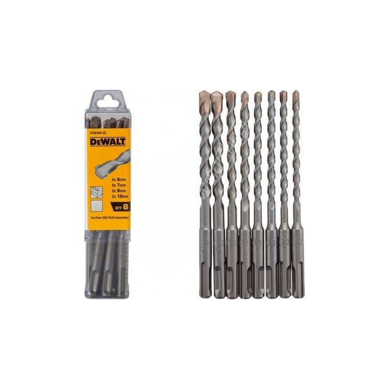 DeWALT Dewalt betono grąžtų SDS+ 7 6 10 8mm rinkinys ( DT60300-QZ )