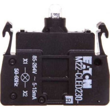 Eaton Eaton LED šviestuvas mėlynas 230V AC spyruoklinis gnybtas M22-CLED230-B