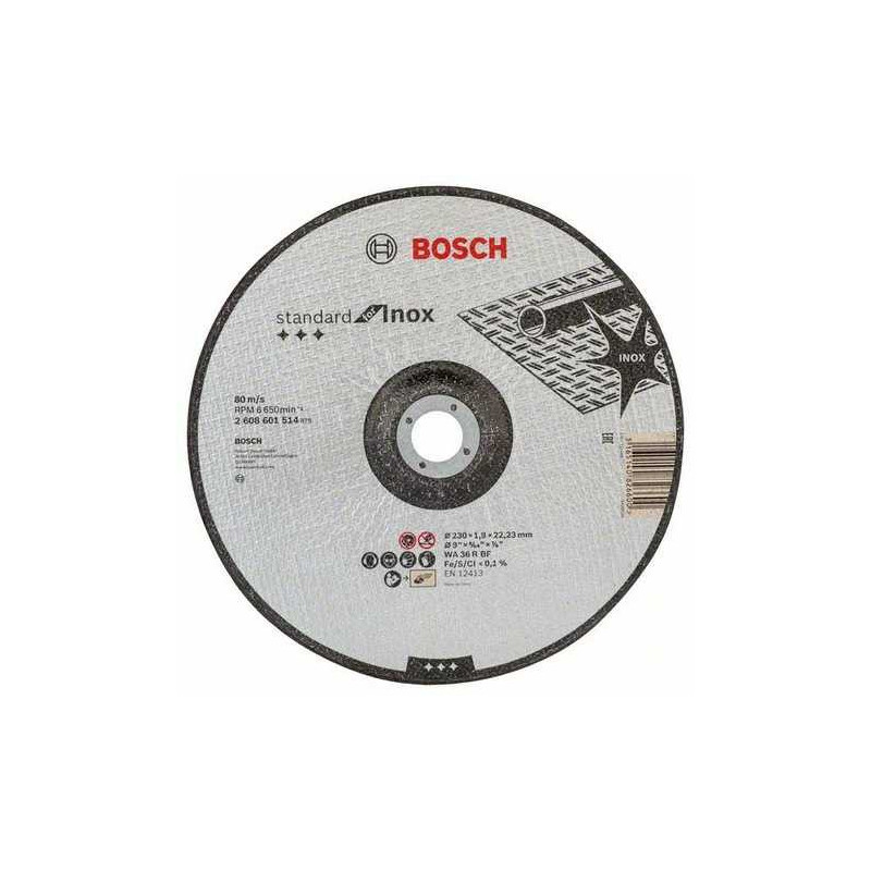 Bosch Bosch Išlenktas pjovimo diskas, standartinis, skirtas nerūdijančiam plienui, 230 x 22.23mm - 26086015