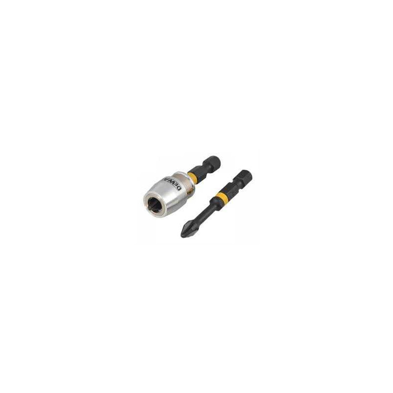 DeWALT TORSION PH2 smūginio atsuktuvo antgaliai, 2 vnt. + rankena (DT705)