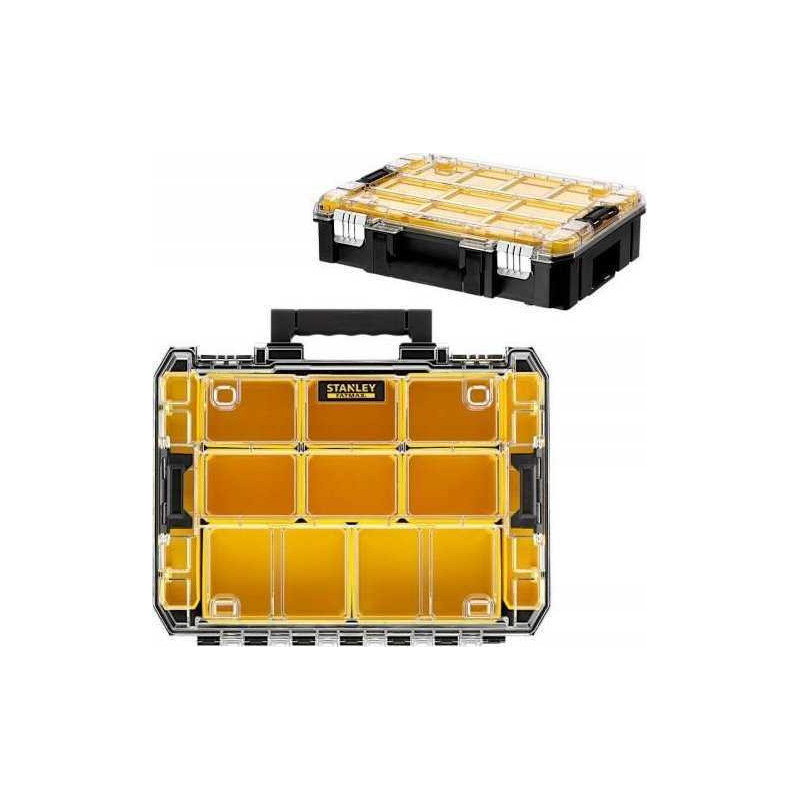 Stanley Stanley PRO-STACK Dvigubas organizatorių rinkinys (juodas / skaidrus, 2 vnt.)