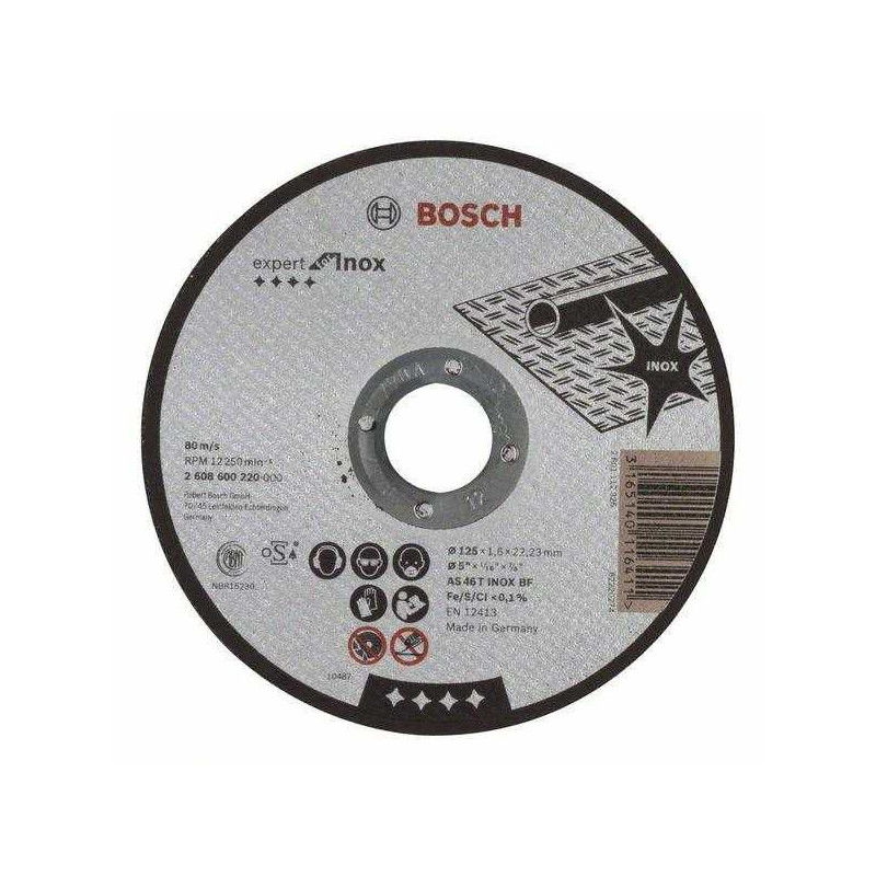 Bosch PJOVIMO DISKAS 125X22X1.6MM INOX BOSCH