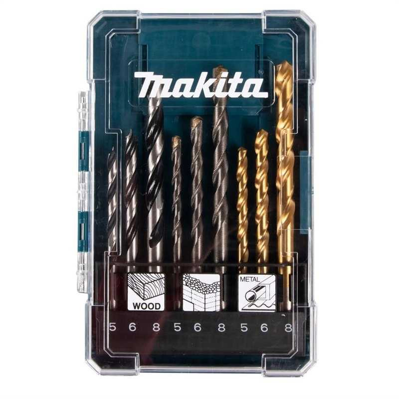 Makita Makita drill bit MAKITA drill bit set 9pcs concrete-wood- MD-71962