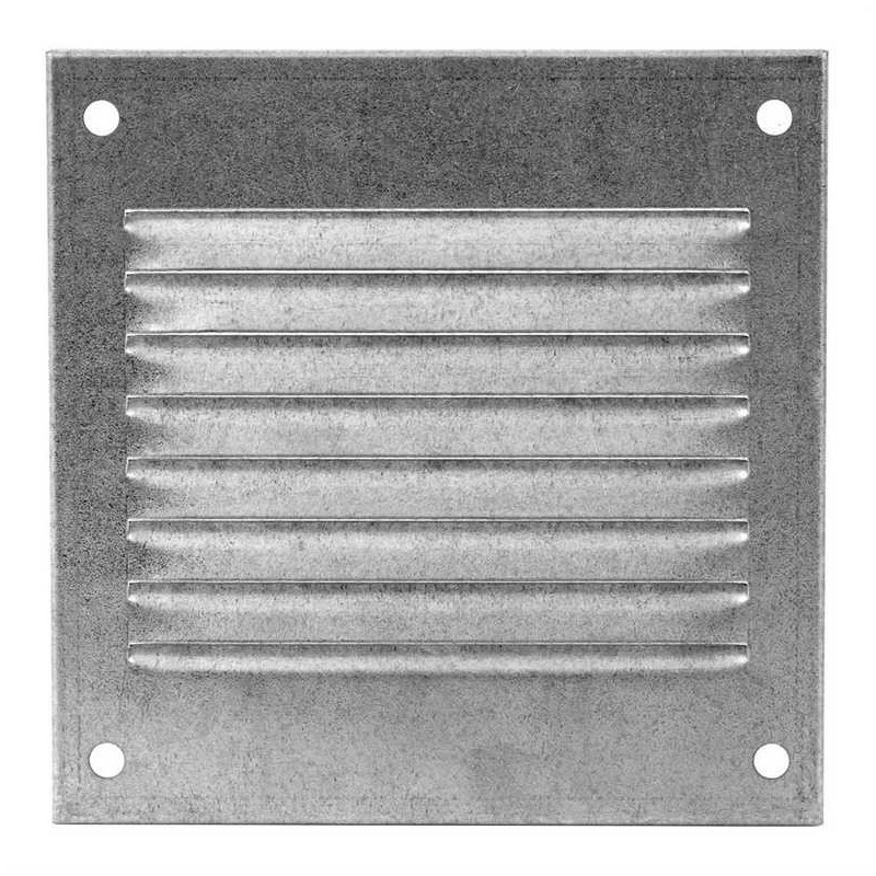 EUROPLAST OUTSIDE GRILL 100X100MM MR ZINC