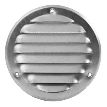 EUROPLAST OUTSIDE GRILL 100MM MR ROUND ZINC