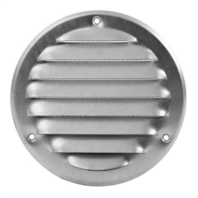 EUROPLAST OUTSIDE GRILL 100MM MR ROUND ZINC