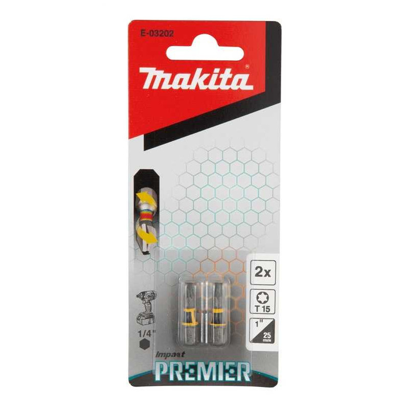 Makita IMPACT TORSION SCREW BIT T15-25MM 2PCS