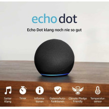 „Amazon Echo Dot 5“ anglies spalvos „Amazon Echo Dot 5“ anglies spalvos