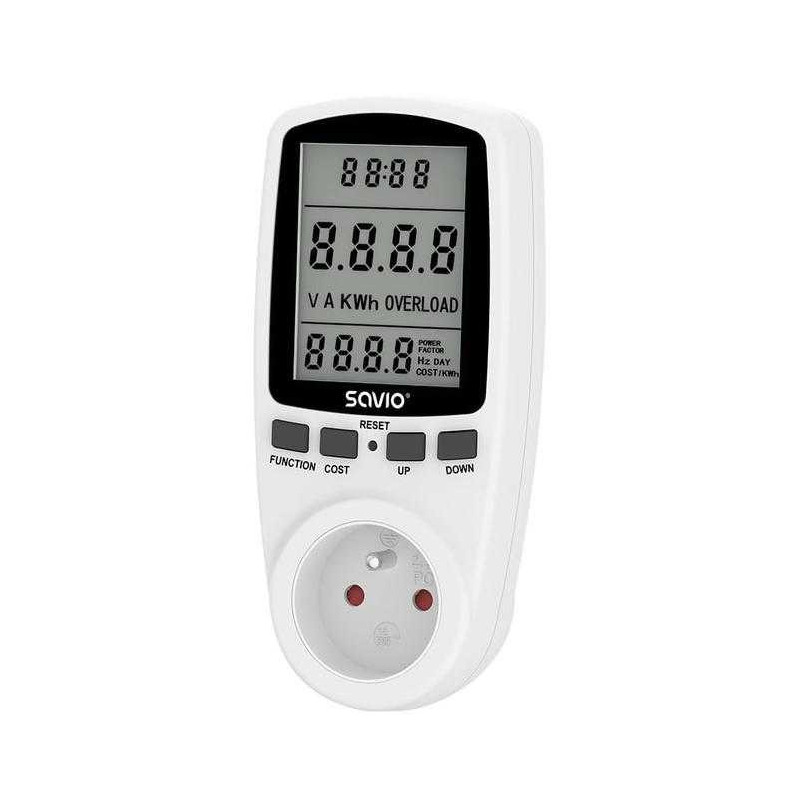 Savio Smart Socket 16A with LCD Screen SAVAE-01