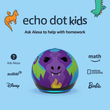 „Amazon Echo Dot 5 Kids Dragon“ ausinės