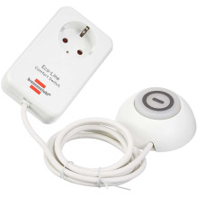 Brennenstuhl In-line Socket with Switch + Separate Switch White Brennenstuhl In-line Socket with Switch + Separate Switch White