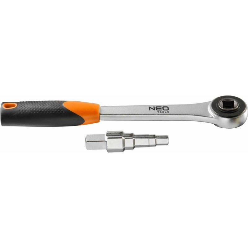 NEO 3/8"-1" retractable socket wrench