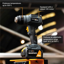 Batavia B.V. 18V Cordless Heat Gun with Digital LCD Display (7064919)