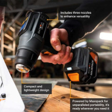 Batavia B.V. 18V Cordless Heat Gun with Digital LCD Display (7064919)