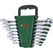 Bosch Bosch Powertools wrench with ratchet set, 8 pieces (green / black)