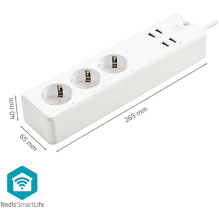 Nedis WIFIP312FWT 1,8 m balta
