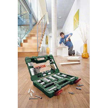 Bosch Bosch V-Line TIN įrankių rinkinys, 91 dalis Bosch Bosch V-Line TIN įrankių rinkinys, 91 dalis