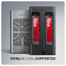 SSD DISKO DĖŽUTĖ M.2 NVME / USB-C EEM2-20GD AXAGON