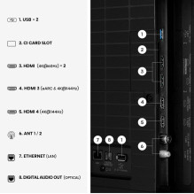 Hisense 55E7S PRO 139.7 cm (55") 4K Ultra HD Smart TV Wi-Fi Black