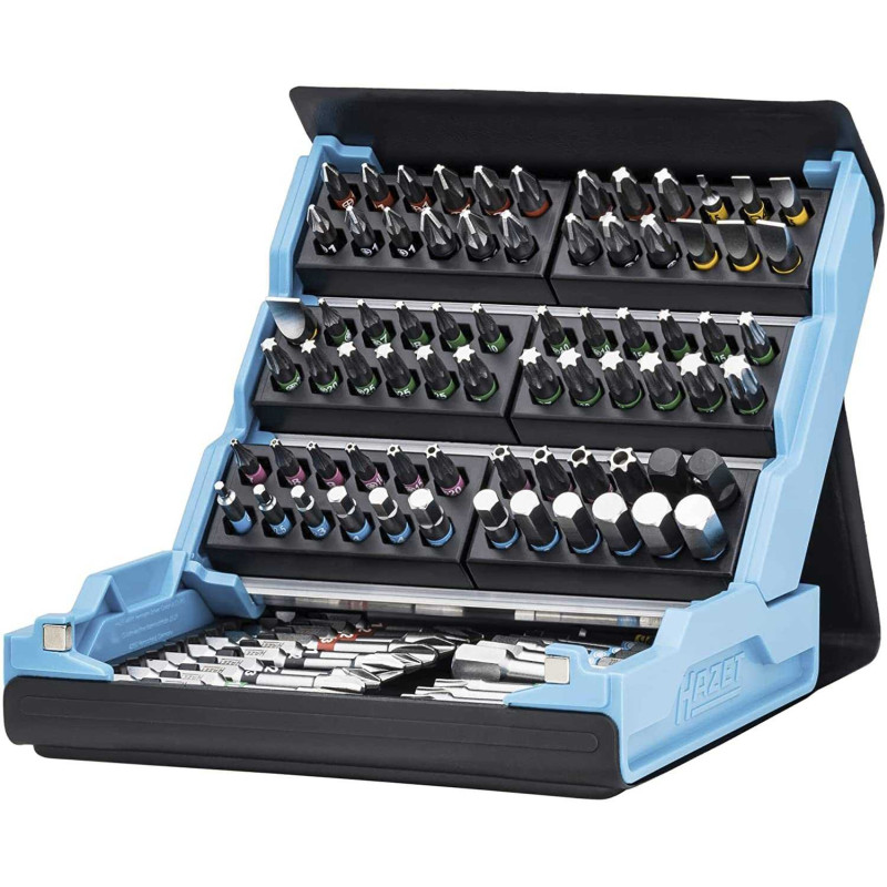Hazet Hazet SmartCase bit set 2200SC-3, 96 pieces (black / blue, 1 / 4 )