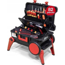 Wiha Wiha tool set XXL 4 electric black / red, 80 pieces, with trolley case