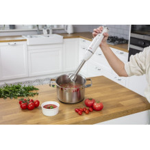 MPM MBL-43 hand blender set, 500 ml jug with stainless steel blade, stainless steel blending attachment, Power: 600W MPM MBL-43 hand blender set, 500 ml jug with stainless steel blade, stainless steel blending attachment, Power: 600W