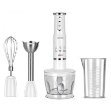 MPM MBL-43 hand blender set, 500 ml jug with stainless steel blade, stainless steel blending attachment, Power: 600W MPM MBL-43 hand blender set, 500 ml jug with stainless steel blade, stainless steel blending attachment, Power: 600W