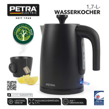 Petra PT5632MBLKVDE 3KW Virdulys matinės juodos spalvos