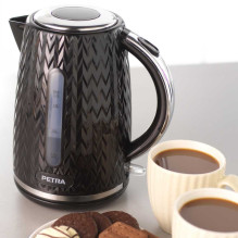 Petra PT3864BLKVDEEU10 „Chevron“ ąsočio virdulys, juodas