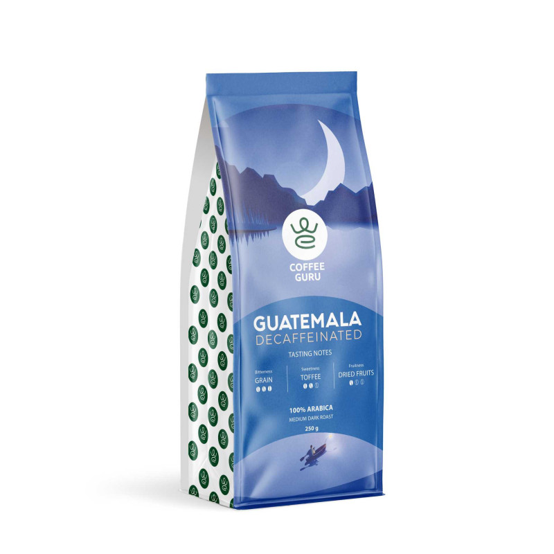 „CoffeeGuru“ malta kava „Coffee Guru“ be kofeino Gvatemaloje, 250 g