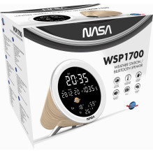 Nasa WSP1700 wood Weather Station / Speaker BT Ship