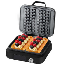 Vaflių keptuvė „Lovio LVWF002BK“, 1500 W, juoda