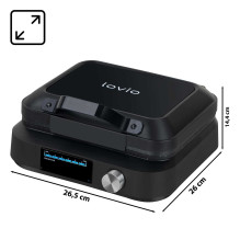 Vaflių keptuvė „Lovio LVWF002BK“, 1500 W, juoda