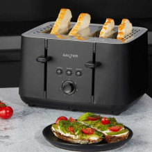 Salter EK5565MBLKFVDE Kuro 4-Slice Skrudintuvas Salter EK5565MBLKFVDE Kuro 4-Slice Skrudintuvas